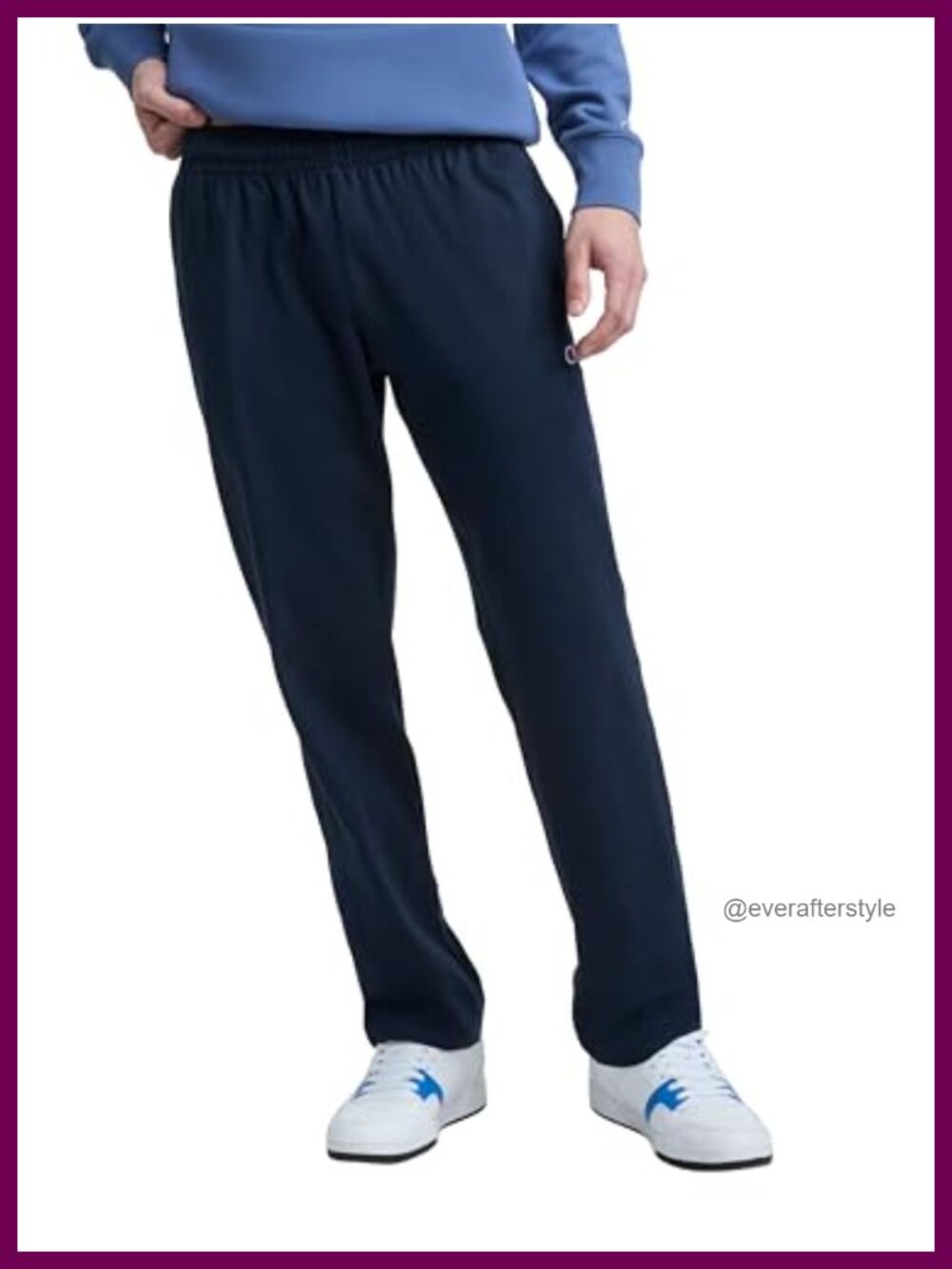 Men's Cotton Lounge Pants Open Bottom Drawstring Sweatpants